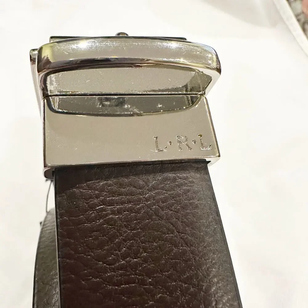 Lauren Ralph Lauren Faux Leather Reversible Belt Black/Brown Size 34